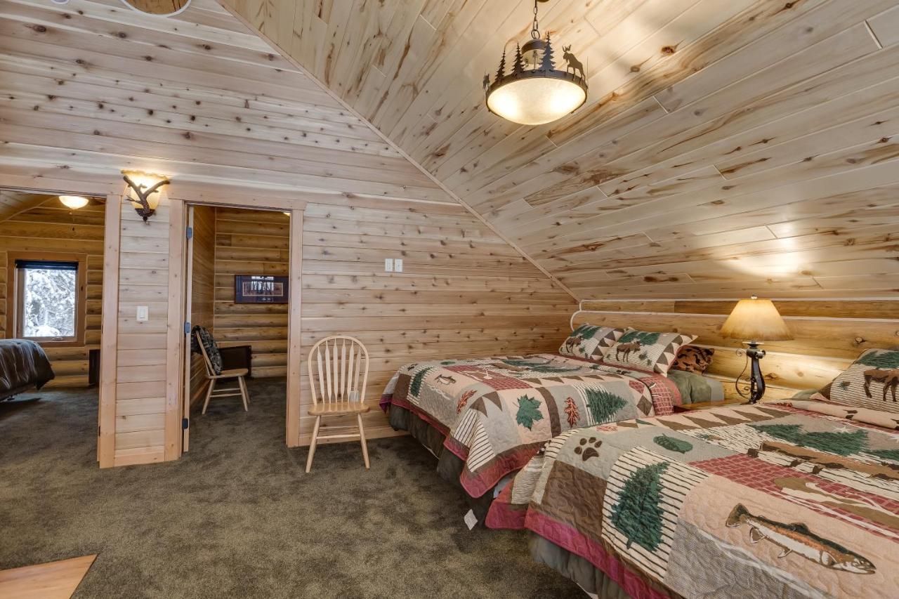 Lumberjack Lodge By Kabino Hot Tub Fire Pit Satellite Wifi Grill Large Porch Island Park Zewnętrze zdjęcie